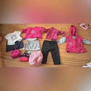 American girl, doll city outfits, and accessories